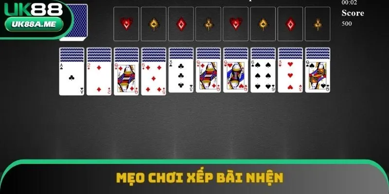 Mẹo chơi áp dụng chiến thắng Xếp bài nhện