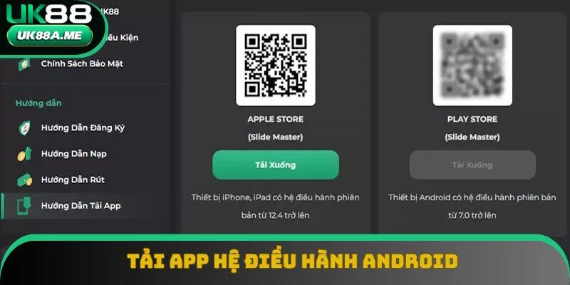 Hướng dẫn tải app UK88 với hệ điều hành Android Hướng dẫn tải app UK88 với hệ điều hành Android
